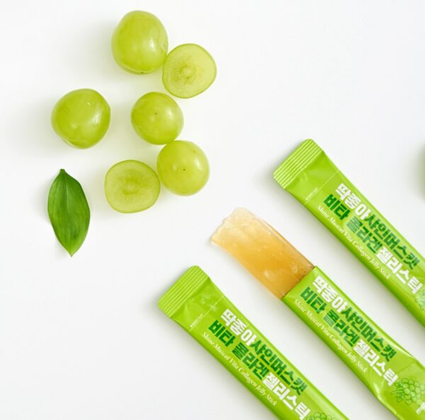 Grape Flavored Collagen Jelly Sticks For Healthy Skin Mippeum Shine Muscat Vita Collagen Jelly Stick