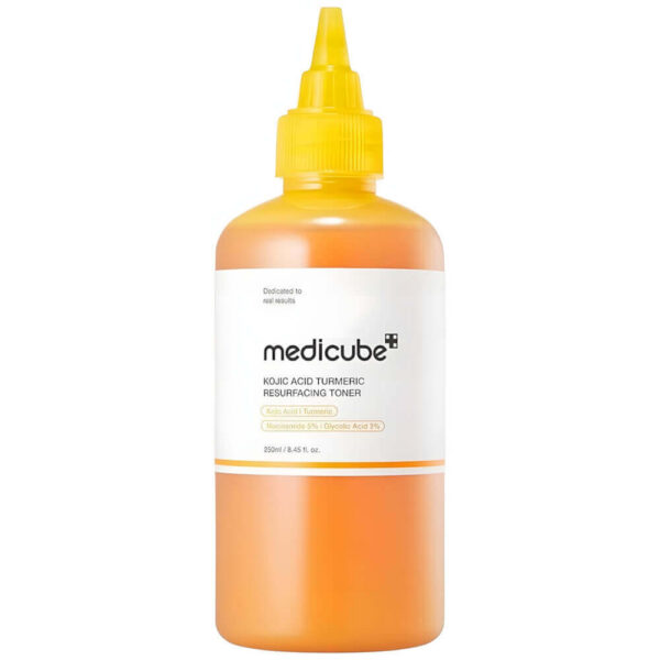 Exfoliating Toner for Skin Brightening Medicube Kojic Acid Turmeric Resurfacing Toner 250ml