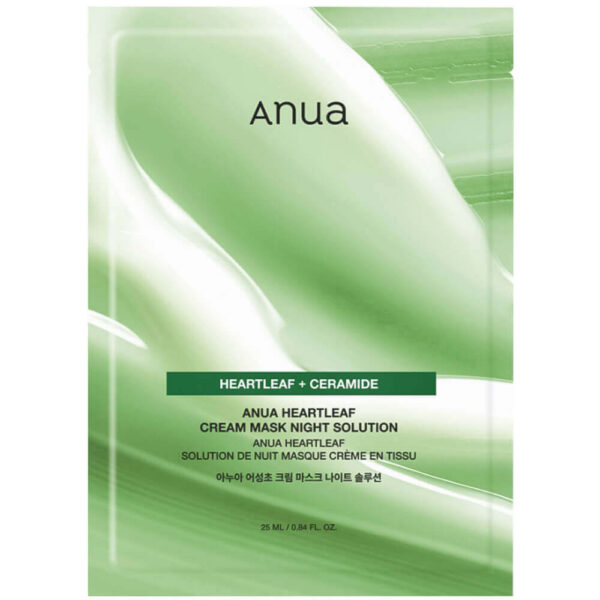 Restorative Mask for Sensitive Skin Anua Heartleaf Cream Mask Night Solution