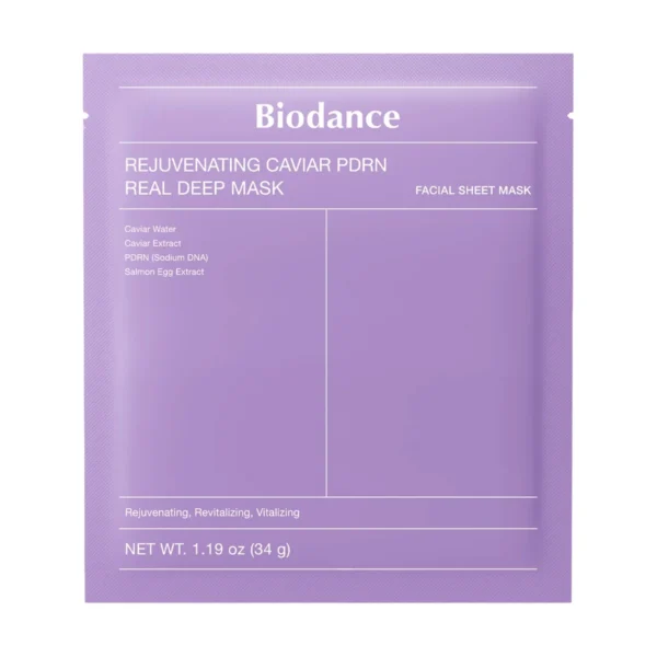 Rejuvenating Anti-Aging Mask Biodance Rejuvenating Caviar PDRN Real Deep Mask