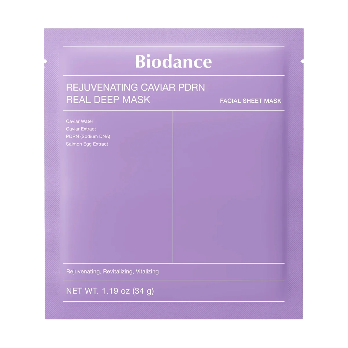 Rejuvenating Anti-Aging Mask Biodance Rejuvenating Caviar PDRN Real Deep Mask