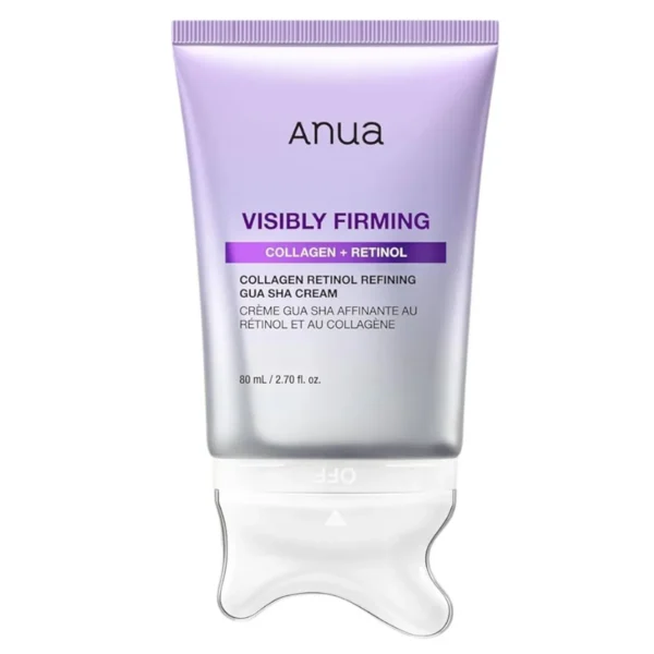 Firming Retinol Cream with Gua Sha Applicator ANUA Visibly Firming Collagen Retinol Refining Gua Sha Cream 80ml
