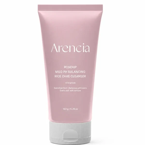 3-in-1 Cleansing Foam for Dry Skin Arencia Rosehip Mild pH Balancing Rice Cake Cleanser 150g | Healthyskin.ee