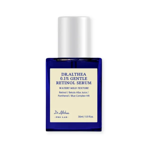 Smoothing Retinol Serum for Sensitive Skin Dr. Althea 0.1% Gentle Retinol Serum 30ml | Healthyskin.ee