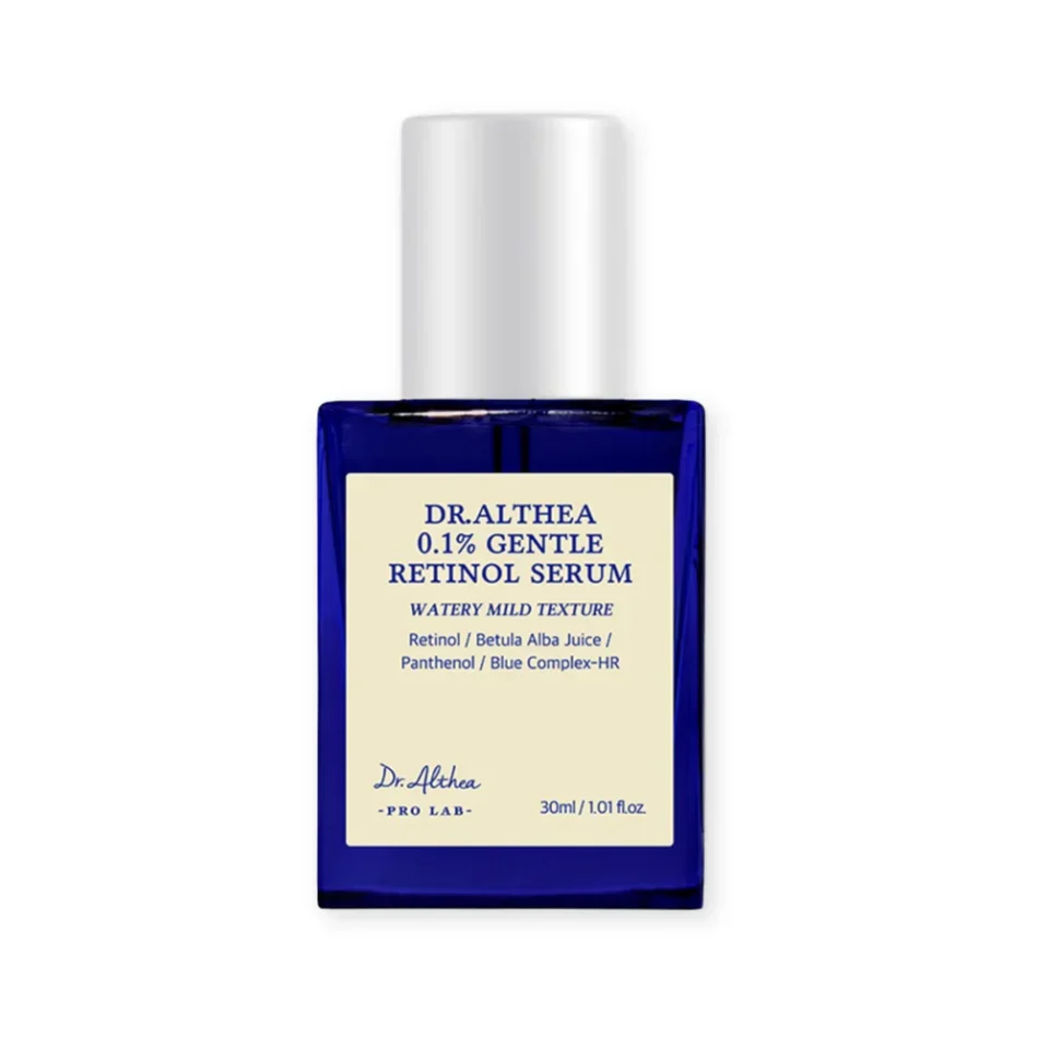 Smoothing Retinol Serum for Sensitive Skin Dr. Althea 0.1% Gentle Retinol Serum 30ml | Healthyskin.ee