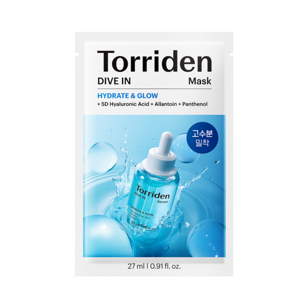 Hydrating Hyaluronic Acid Mask Torriden Dive-In Low Molecular Hyaluronic Acid Mask | Healthyskin.ee