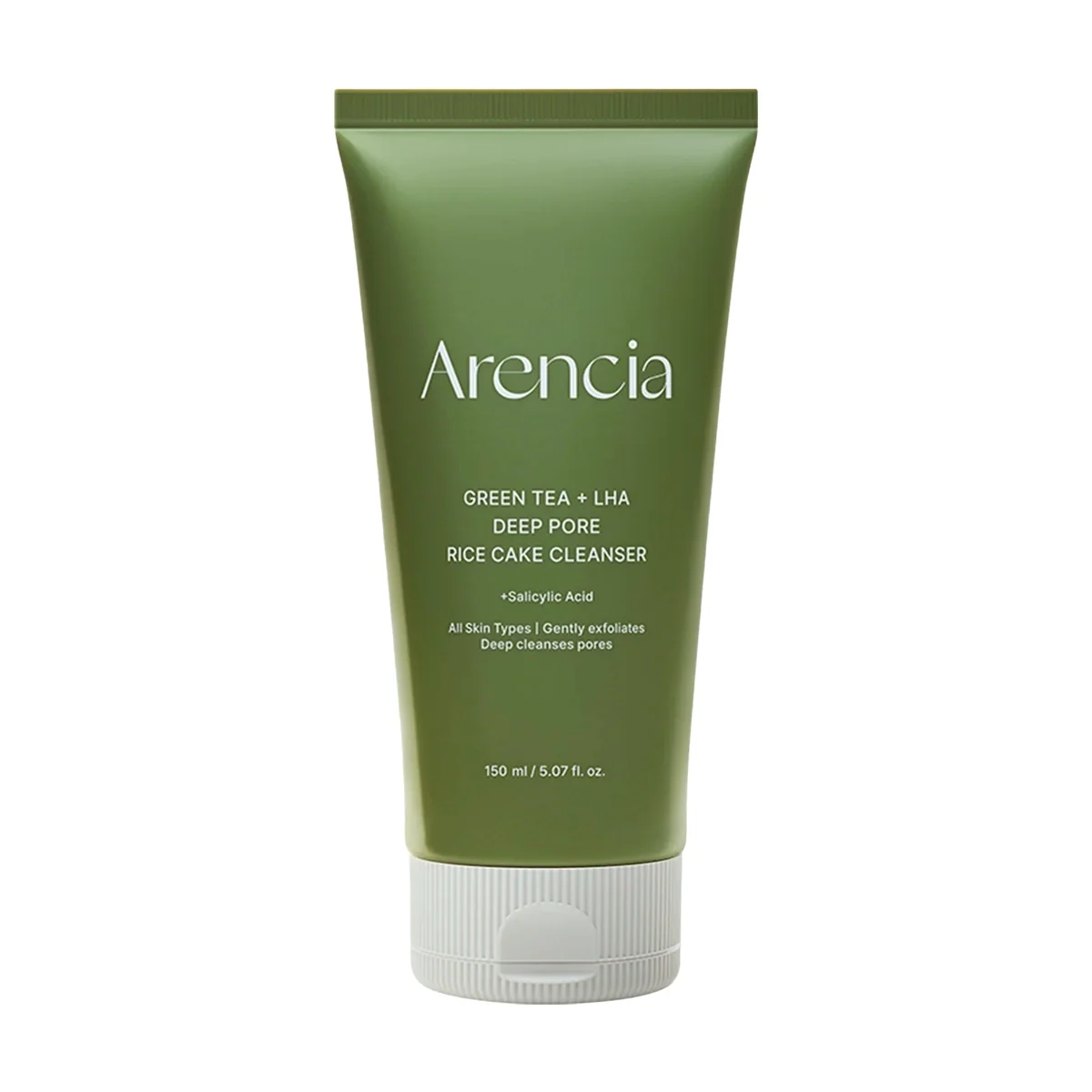 Cleanser with Exfoliating Particles Arencia Green Tea+LHA Deep Pore Rice Cake Cleanser 150g | Healthyskin.ee