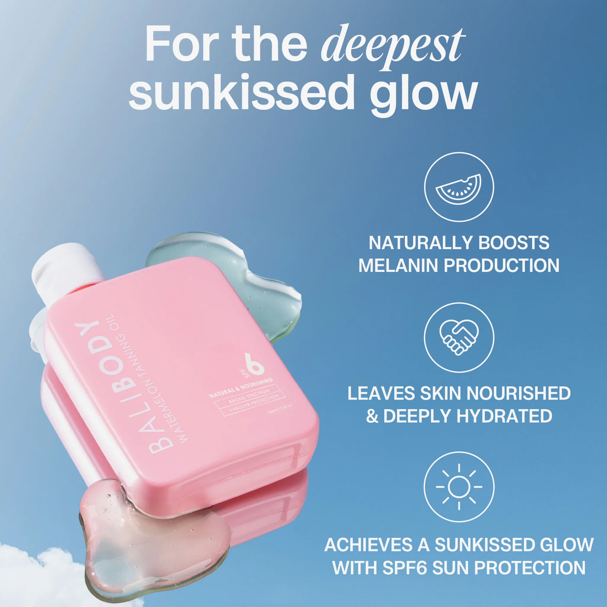 Tanning Oil Bali Body Watermelon Tanning Oil 6 SPF 100ml - Image 2