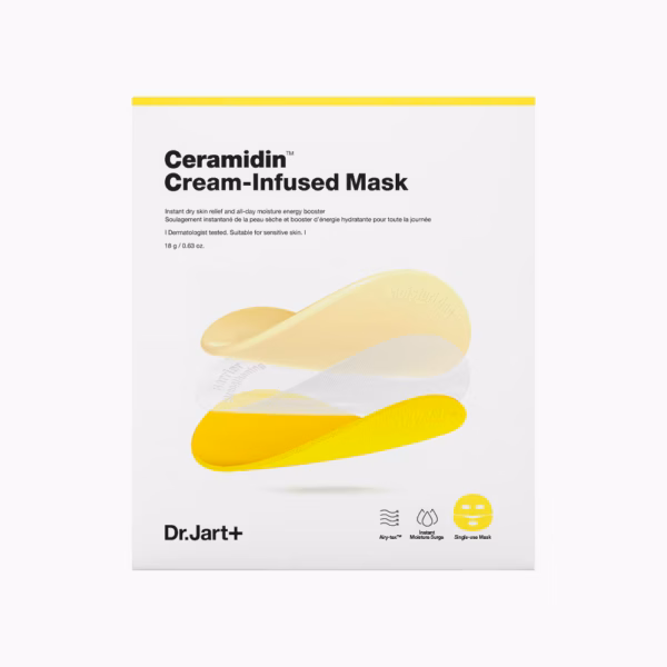 Cream Sheet Mask for Dry Skin and a Stronger Barrier Dr. Jart+ Ceramidin Cream-Infused Mask | Healthyskin.ee