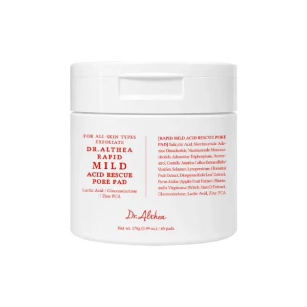 Exfoliating Toner Pads Dr. Althea Rapid Mild Acid Rescue Pore Pad | Healthyskin.ee