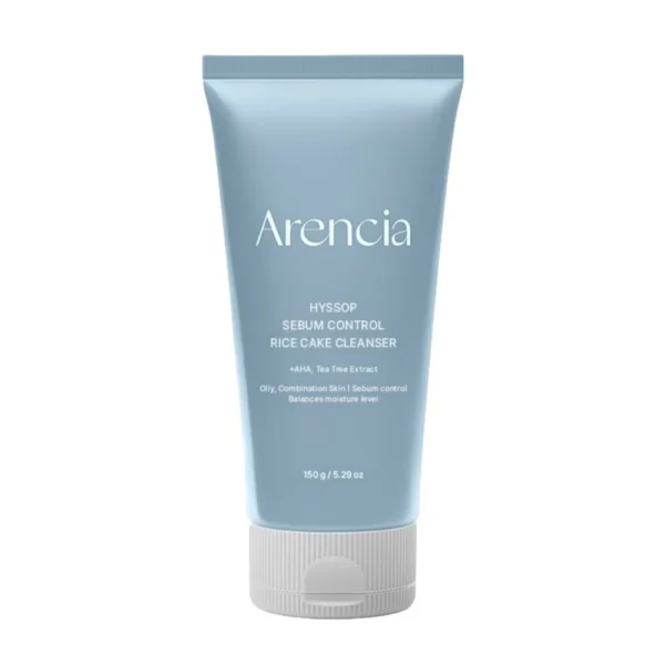 Sebum-Regulating Cleanser Arencia Hyssop Sebum Control Rice Cake Cleanser 150g | Healthyskin.ee