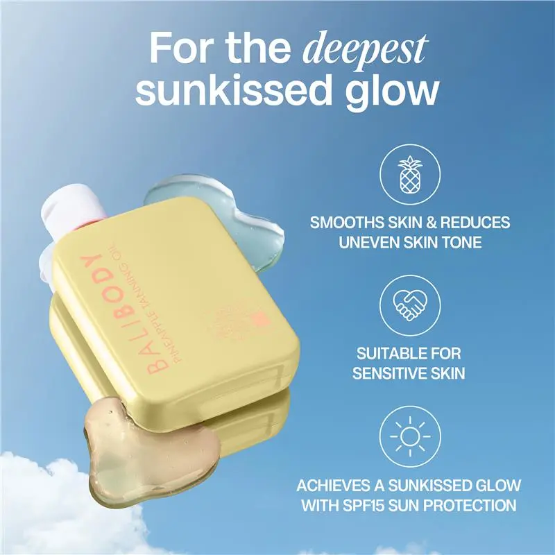 Tanning Oil with Pineapple Extract Bali Body Pineapple Tanning Oil 15 SPF 100ml - Image 2