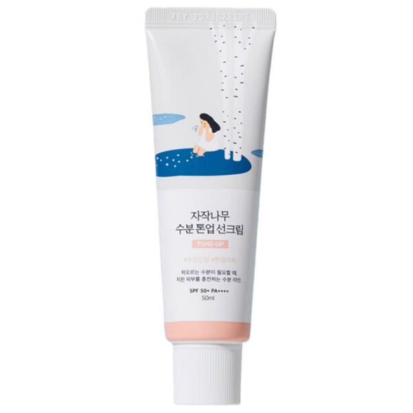 Tinted Sunscreen with Birch Juice Round Lab Birch Juice Moisturizing Tone-Up Sunscreen SPF50+ PA++++ 50ml | Healthyskin.ee