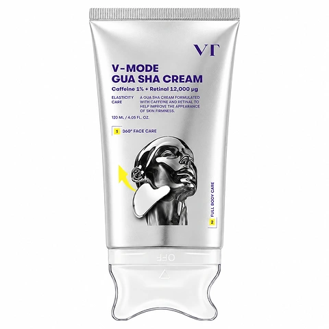 Face Contour Massage Cream with Retinal and Caffeine VT Cosmetics V-Mode Gua Sha Cream 120ml | Healthyskin.ee